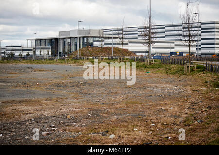 Port de Belfast studios studio de cinéma et de télévision sur le site du parc de géants de l'ancienne décharge sur un terrain au nord de l'Irlande du Nord Belfast l'Estran Banque D'Images