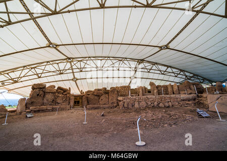 Mnajdra, de Malte, de l'Europe. Banque D'Images