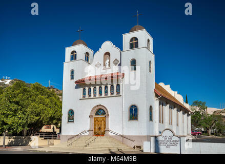 Notre Dame du Saint Sacrement, Église catholique, fondé en 1915 à Miami, Arizona, USA Banque D'Images