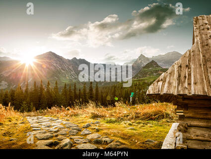 Hala Gąsienicowa - montagnes Tatras Zakopane Pologne Banque D'Images