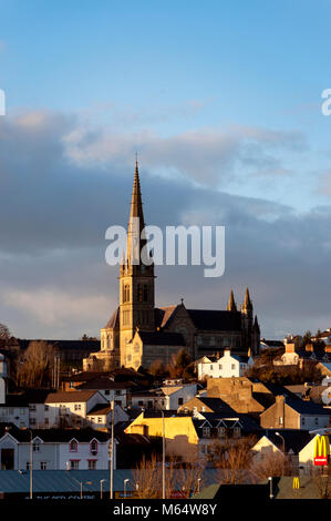 La Cathédrale Saint Eunan ou la Cathédrale Saint Eunan et saint Colomba à Letterkenny, comté de Donegal, Irlande Banque D'Images