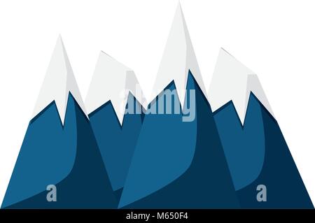 Icône peakes alpes Illustration de Vecteur