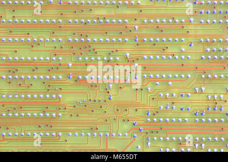 Gros plan d'un circuit électronique Banque D'Images