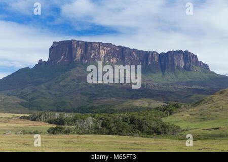 Kukenan Tepui près du Mont Roraima dans la Gran Sabana au Venezuela, Parc national Canaima. Banque D'Images