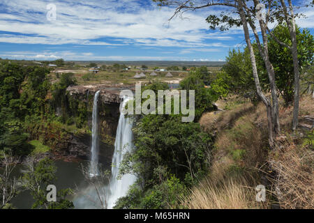 Kama Meru Falls, Parc national Canaima. Banque D'Images