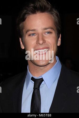 New York City 1-1-2010 PHOTO D'ARMIE HAMMER Photo de John Barrett-PHOTOlink Banque D'Images