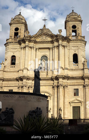 Eglise de Saint François d'Assise, Catane, Sicile Banque D'Images