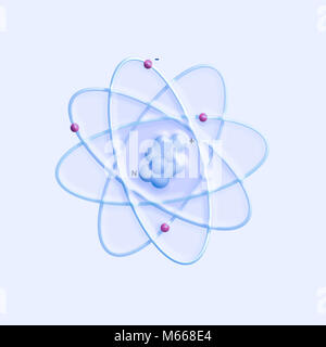 Structure atomique planétaire - particules élémentaires théorie physique Banque D'Images