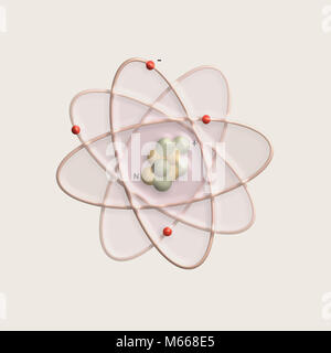 Structure atomique planétaire - particules élémentaires théorie physique Banque D'Images