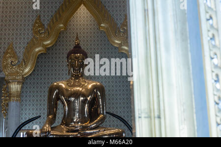 Wat Traimiit, temple du Bouddha d'or à Bangkok, Thaïlande Banque D'Images