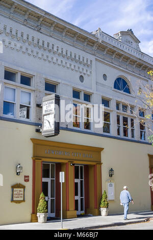 West Virginia Greenbrier County, Lewisburg, Washington Street, visite à pied, Greenbrier Valley Bank bâtiment, construit en 1897, maintenant hôtel de ville, bâtiment, couloir, cur Banque D'Images