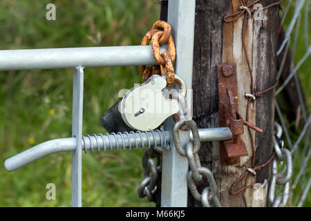 Cadenas ferme Banque D'Images