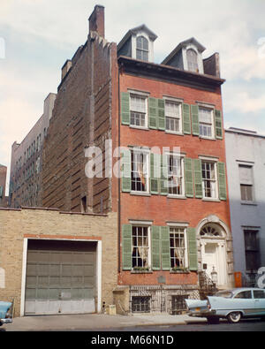 1960 19ème siècle 1832 ACCUEIL FAMILLE conservé intacte son HOUSE MUSEUM Downtown Manhattan NYC USA - KR132232 CPC001 HARS MERCHANT'S Old Fashioned préservé Banque D'Images