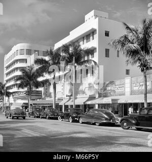 1940 LINCOLN ROAD MIAMI BEACH FLORIDE USA - q44029 CPC001 HARS Old Fashioned Banque D'Images