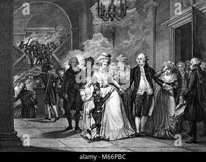 1700 Le roi LOUIS XVI dit adieu Famille & Marie Antoinette avant d'être conduit à la guillotine Révolution française le 21 janvier 1793 - Q68017 CPC001 HARS MONARCH UNE PERSONNE AVEC D'AUTRES HOMMES a entraîné la RÉBELLION ADIEU MID-ADULT MID-ADULT MAN MID-ADULT WOMAN Famille royale 1700s 1793 18ème siècle ANTOINETTE B&W NOIR ET BLANC OFFRES PERSONNE CÉLÈBRE RÉVOLUTION FRANÇAISE GUILLOTINE 21 JANVIER MARIE LOUIS XVI PERSONNALITÉS PROFESSIONS PERSONNES Banque D'Images