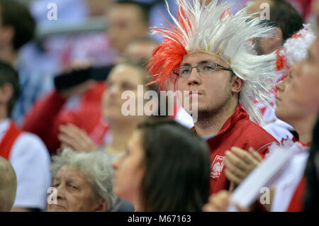 Cracovie, Pologne - 27 janvier 2016 : Men's EHF Handball européen Russie EURO 2016 Cracovie Pologne Croatie Arena Tauron o/p : Banque D'Images