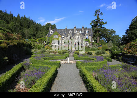 Penmaenuchaf hall hotel, un hôtel 3 étoiles à Penmaenpool près de Dolgellau, Gwynedd, au nord du Pays de Galles, Royaume-Uni. Banque D'Images