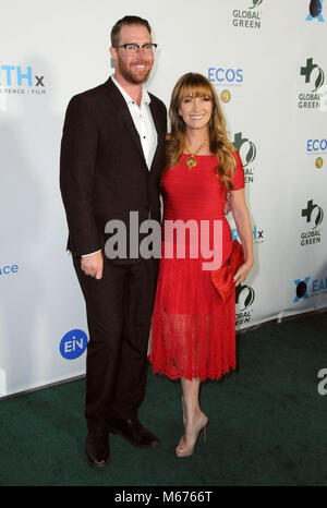 Los Angeles, USA. 28 Février, 2018. (L-R) Sean Flynn et maman l'actrice Jane Seymour assiste à la 15e Annual Global NeueHouse Pre-Oscar Vert Gala à Hollywood le 28 février 2018 à Los Angeles, Californie. Photo de Barry King/Alamy Live News Banque D'Images