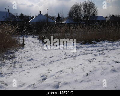 Londres, Royaume-Uni. 28 Février, 2018. Explosions de neige Londres laissant sous une couche de blanc. Contributeur : Katherine Da Silva/ Alamy Live News Banque D'Images