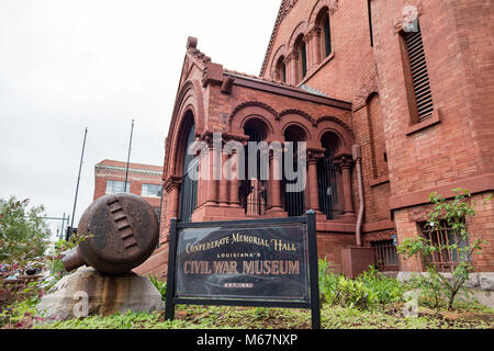 La Nouvelle Orléans, Feb 25 : Vue extérieure de la belle Civil War Museum le FEB 25,2018 à La Nouvelle-Orléans, Louisiane Banque D'Images