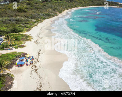 Half Moon Bay Beach, Antigua Banque D'Images