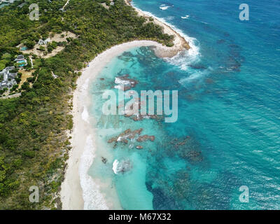 Half Moon Bay Beach, Antigua Banque D'Images