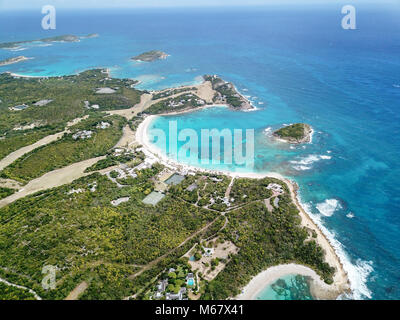 Half Moon Bay Beach, Antigua Banque D'Images