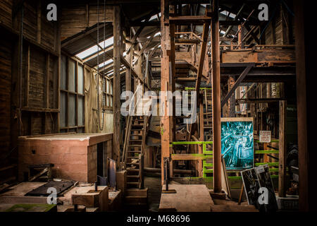 Usine de traitement de l'étain désaffectées Geevor tin mine Pendeen, Corwall Banque D'Images