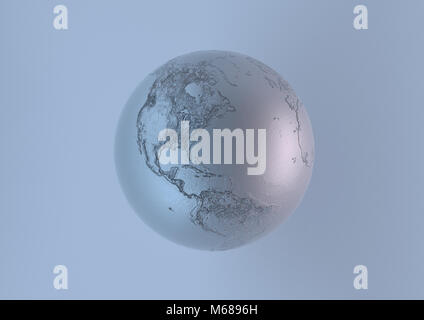 Abstract 3D render of Globe. La haute résolution 300dpi Banque D'Images