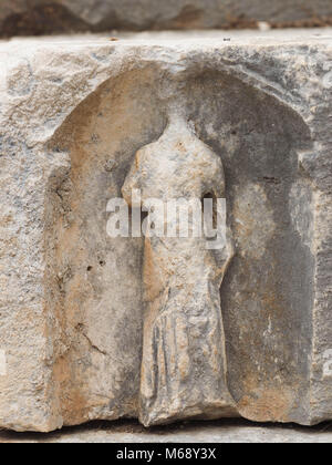 Amphithéâtre, ville antique de Myra, PRÈS DE KALE, TURQUIE Banque D'Images