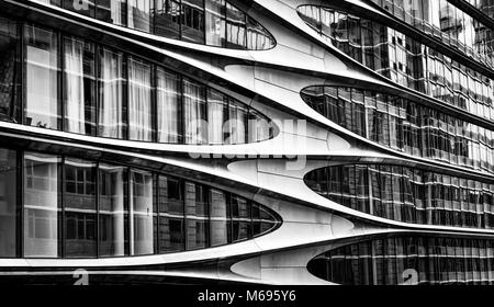 New York City, New York, États-Unis, janvier 2018, la construction par l'architecte Zaha Hadid situé par la ligne haute à Manhattan Banque D'Images