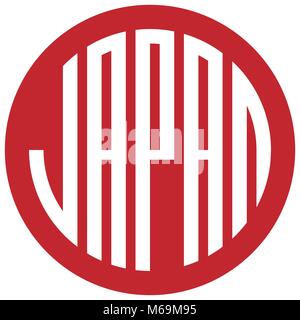 Japon- symbil round design original Illustration de Vecteur