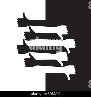 Avantages et inconvénients - comme vs n'aimez pas - opinions opposie Illustration de Vecteur