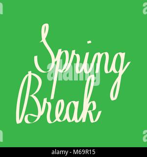 Texte manuscrit : Spring Break Illustration de Vecteur