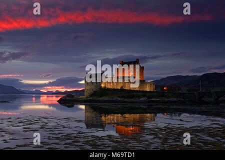 Eilean Donan Castle en Ecosse Banque D'Images