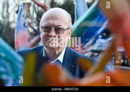 Prague, République tchèque. 06Th Mar, 2018. L'ancien cosmonaute Vladimir Remek pose au cours de l'entrevue pour l'agence de presse tchèque à Prague, en République tchèque, le 1 mars 2018. Photo : CTK Vit Simanek/Photo/Alamy Live News Banque D'Images