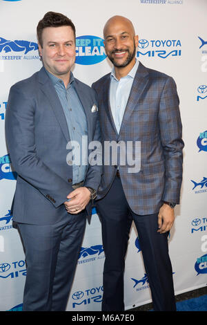 Hollywood, CA. 1er mars 2018. Taran Killam et Keegan-Michael Key à la quatrième édition annuelle de la garder propre pour bénéficier de comédie Waterkeeper Alliance à Avalon, à Hollywood, Californie le 1 mars 2018. Crédit : Steve Rose Punch/media/Alamy Live News Banque D'Images