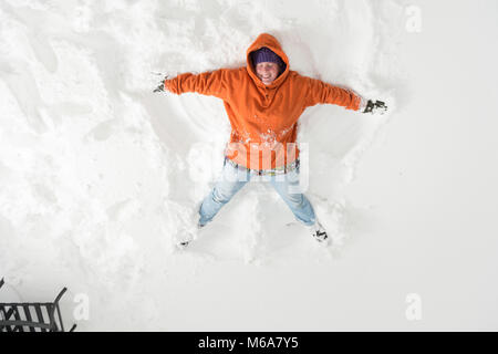 Weston Super Mare, Royaume-Uni. 2 mars, 2018. Jour de neige dans l'ouest du pays. Credit : James Thomas/Alamy Live News Banque D'Images