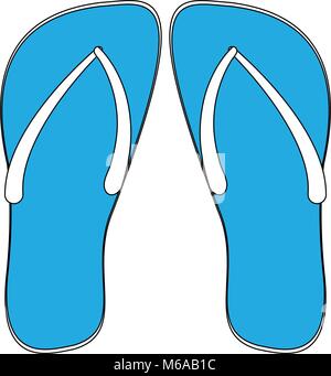 Caricatures des tongs Illustration de Vecteur