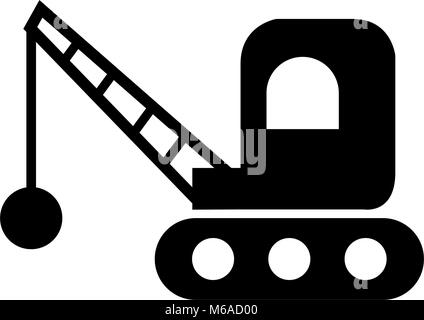 L'icône de démolition Illustration de Vecteur