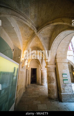 Intérieur de l'inquisitor's palace, de Malte, de l'Europe. Banque D'Images