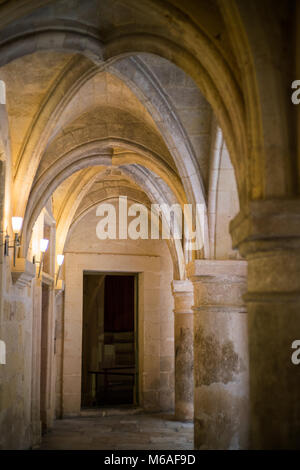 Intérieur de l'inquisitor's palace, de Malte, de l'Europe. Banque D'Images