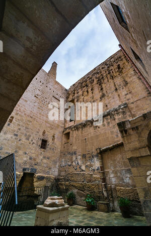 Intérieur de l'inquisitor's palace, de Malte, de l'Europe. Banque D'Images