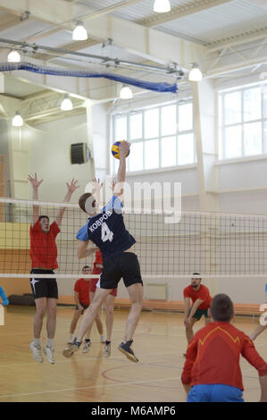 Kovrov, la Russie. 27 novembre, 2016. Dans Molodozhnyy les compétitions de volleyball sports complex Banque D'Images