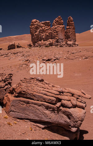 Moines du Pacana, San Pedro de Atacama, Désert d'Atacama, Chili Banque D'Images