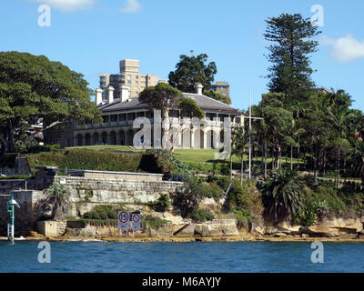 Admiralty House, la résidence officielle du gouverneur général du Commonwealth de l'Australie Banque D'Images
