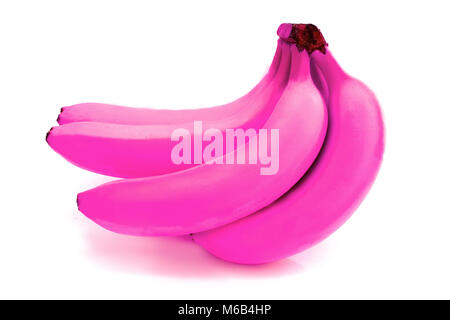 La banane isolé sur blanc. Régime de bananes isolé sur fond blanc. La banane. Conceptial la nourriture, les bananes comme objet d'art Banque D'Images