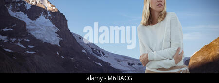 Image composite de portrait de belles femmes blondes Banque D'Images