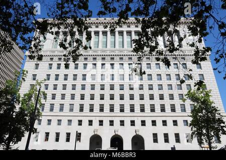 LOS ANGELES, USA - 5 avril 2014 : Salle de Justice à Los Angeles. Le palais est l'un des plus vieux bâtiments encore debout dans la région de Los Angeles. Il date de Banque D'Images