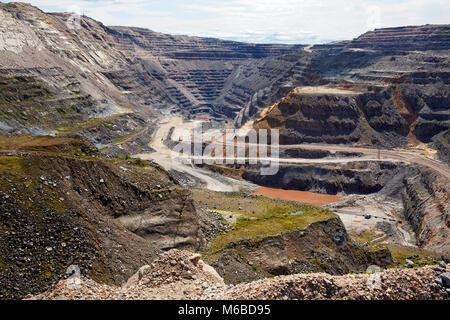 Mine ArcelorMittal, Mont Wright (Mont Wright), Fermont (Québec), Canada Banque D'Images